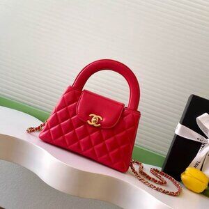 chanel Kelly red bag